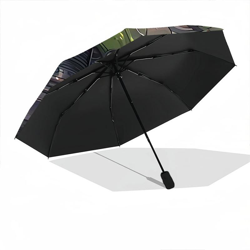 1pc Luigi's Racing Adventure Fashion Automatic Opening and Closing Folding - A Good Choice for Gifts, Fashionable and Convenient Cartoon Umbrella