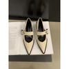 Retro pointed Mary Jane small leather shoes women's British autumn and winter 2025 new Korean version thick heel loafu single shoes