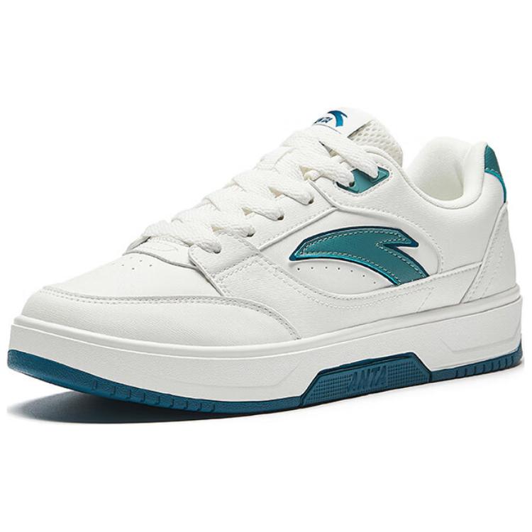Anta Basic Non-Slip Shock Absorbing Low-Top Sneakers Men Sneakers White Green 112438012-3