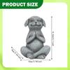 Meditierender Buddha Hund Statue Figur Tier Skulptur Welpenfigur für Einweihung Bauernhaus