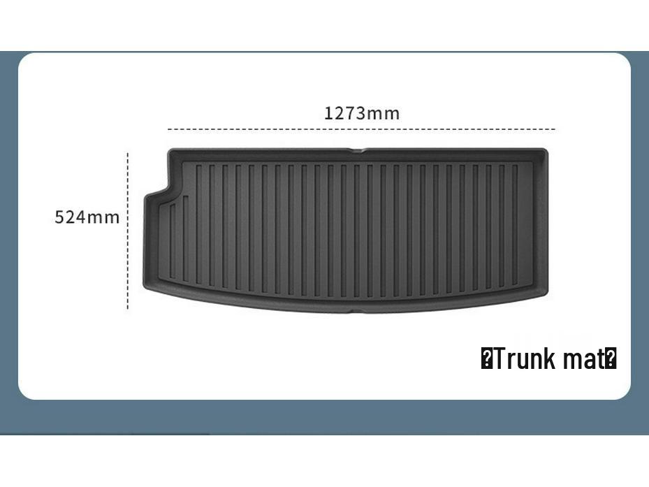Compatible Floor Mats for 2022-2024 Zeekr 009 & 2025 Volvo EM90 - All TPE Trunk and Floor Mats