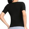 Sauna Suit For Women Sweat Body Shaper Hot Waist Trainer Short Sleeve Shirt Workout Top|Shaping Sweating Short Sleeve Bodysuit