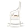 1:12   Miniature Furniture Wooden Rocking Chair for Dolls House Decor Toys (White)