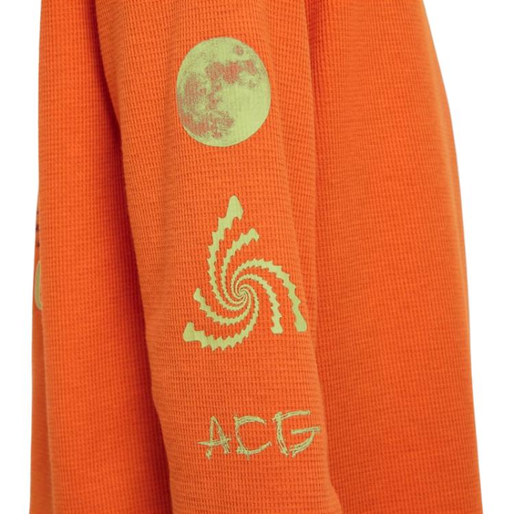 Nike Letter Half High Neck Pullover Long Sleeve Sweatshirt Kids sweatshirt Orange FD3153-893