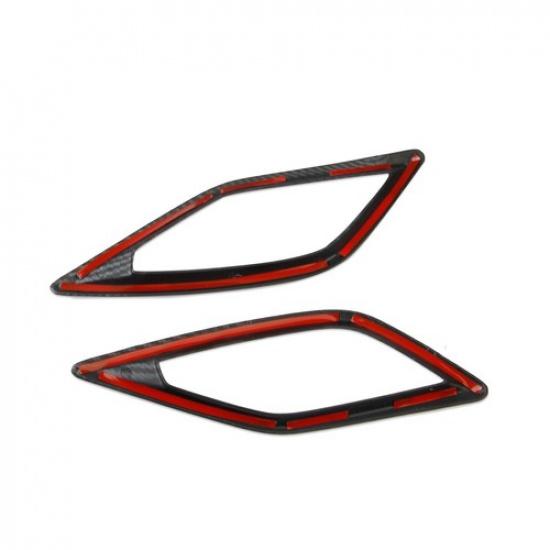 Carbon Fiber Style Center Console Air Outlet AC Vent Cover Trim For Acura RDX