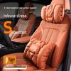 Luxury Leather Car Neck & Lumbar Support Pillow Set