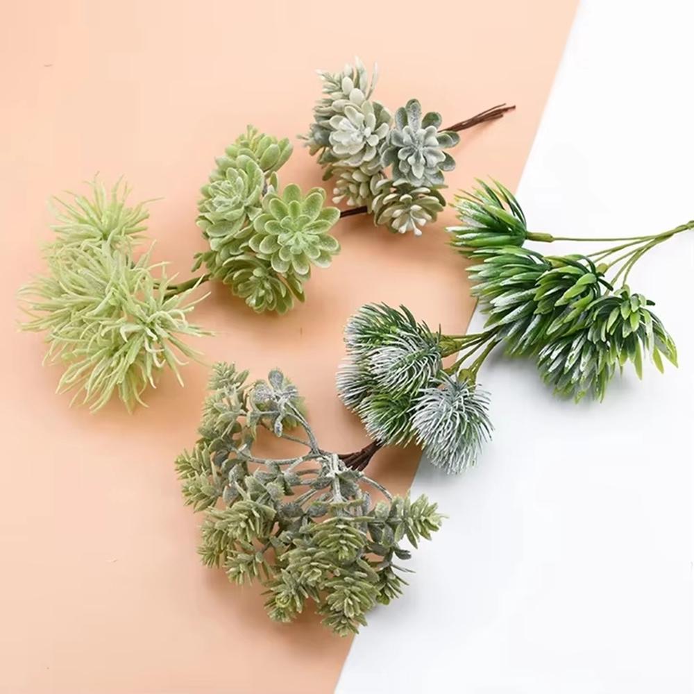 2/4Pcs Artificial Plant Christmas Tree Home Room Wedding Decorati Bridal Accessory Clearance Fake Plant Diy Gift Handmade Wreath