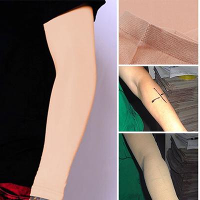 1 Par Cobertura de Tatuagem Proteção Esportiva Corretivo Exterior UV Mangas Longas Academia