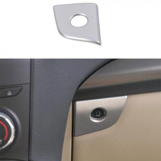Matte Silver For Ford Edge 2015- 1PCS Co-Pilot Storage Box Handle Bowl Trim