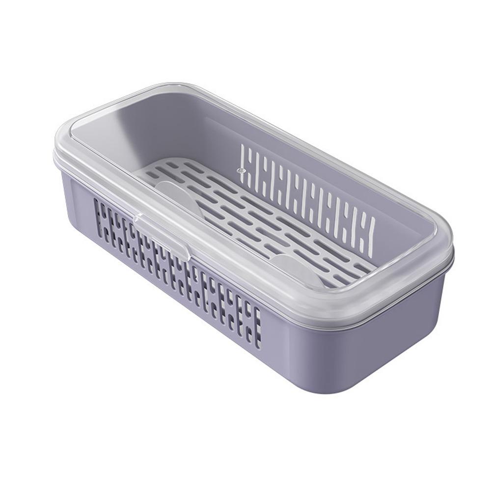 Rectangular Shape Chopstick Drying Box Single Layer Tableware Storage Case Kitchen Use