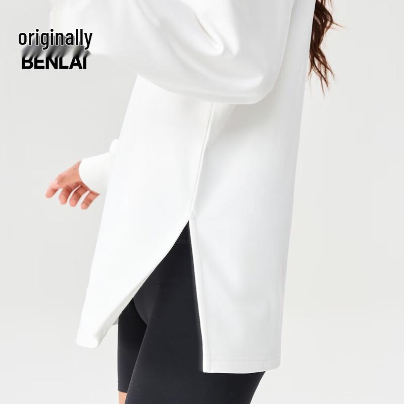 Benlai Women's Relaxed Fit Crew Neck Long Sleeve T-Shirt BNM450029
