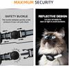 Airtag Katzenhalsband Reißverschluss, Odokele Reflektierende Katzenhalsbänder mit Apple Air Tag Halter für Kätzchen, Katzen GPS Tracker Verstellbare Halsbänder mit Sicherheit