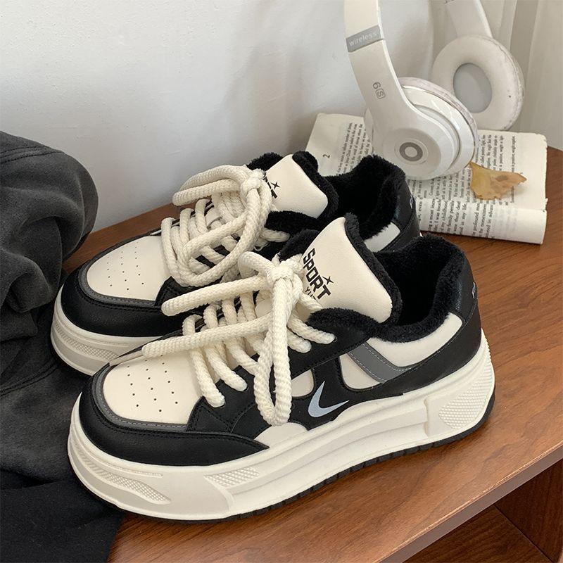 Platform casual women's board shoes spring and autumn new niche versatile running sneakers women