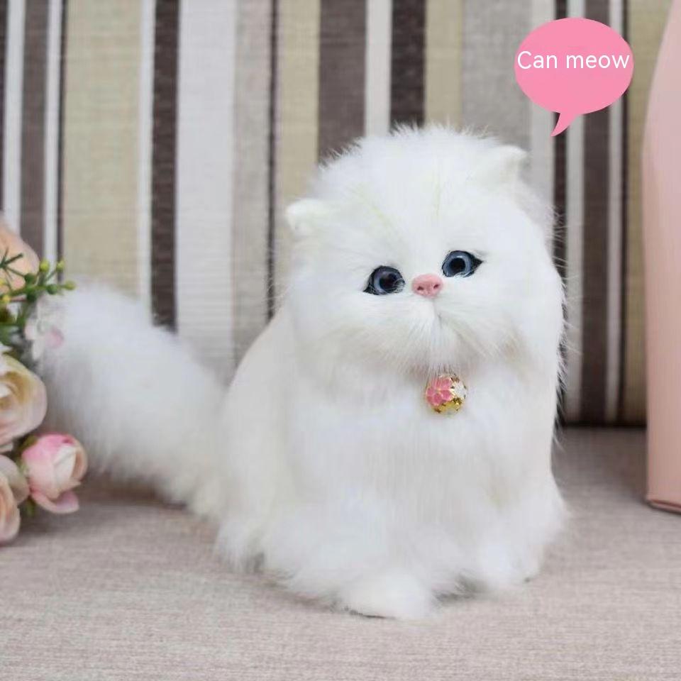 Simulation vocale peluche remplissage chat peluche électrique mignon peluche chat poupée fille jouet