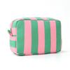 Minimalist Polyester Cosmetic Pouch With Colorblocked Design For Women And Men