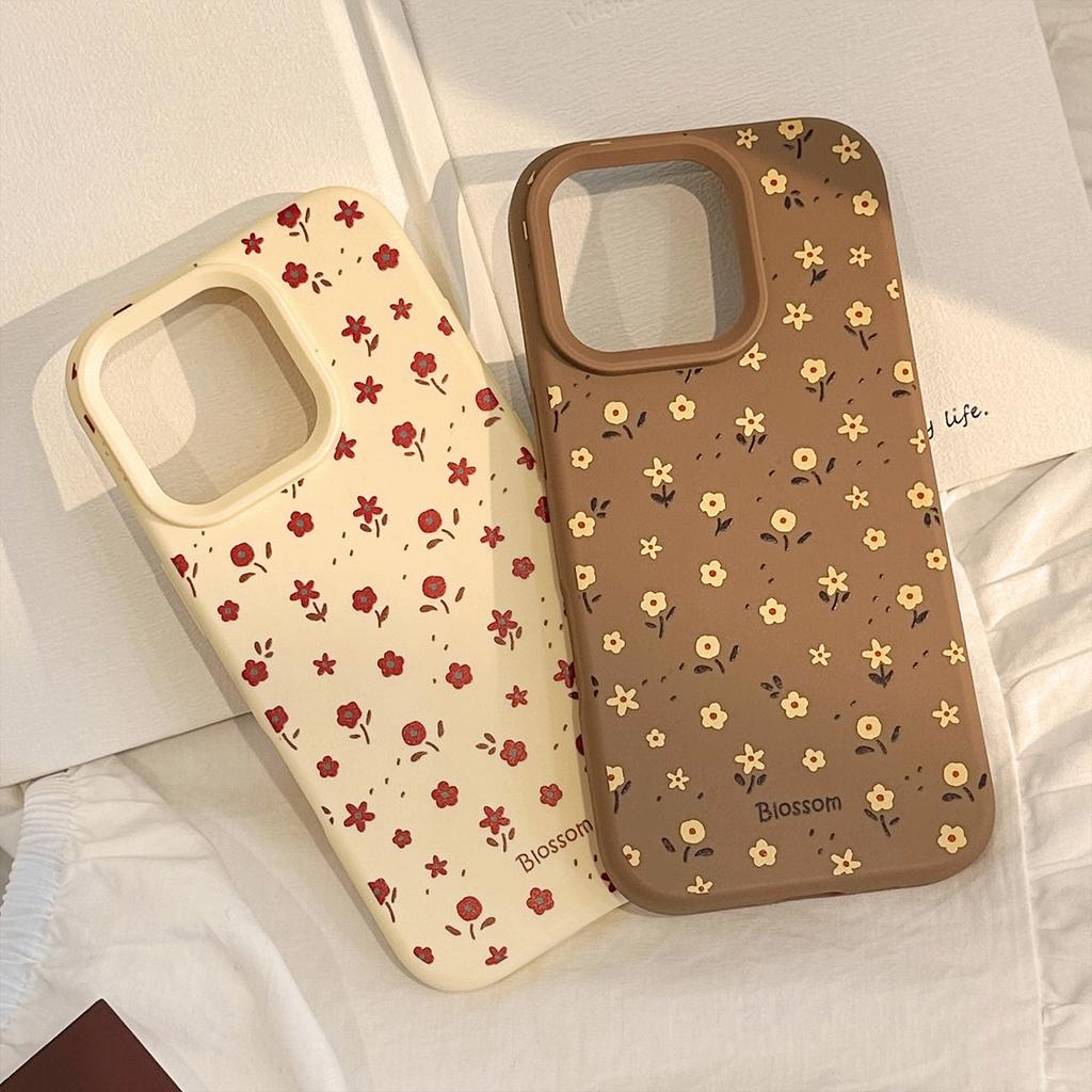 Autumn and Winter Floral Iphone17 Mobile Phone Case Apple 16pro Max Retro 14 Suitable for 15 Silicone 11 Soft