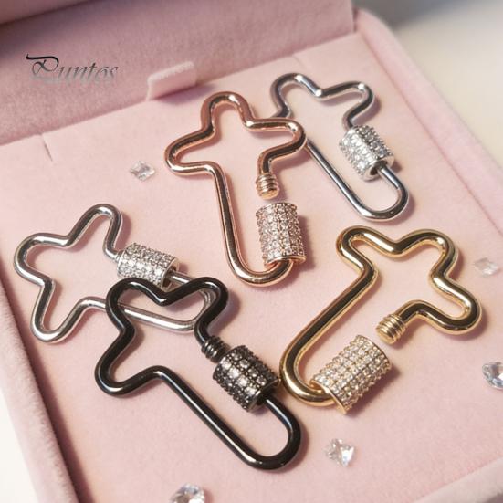 Craft Buckle Fastener Decorative Unique Shape Turnbuckle Clasp Screw Locking Jewelry Making Keychains Bracelets Necklaces Supplies Replacement