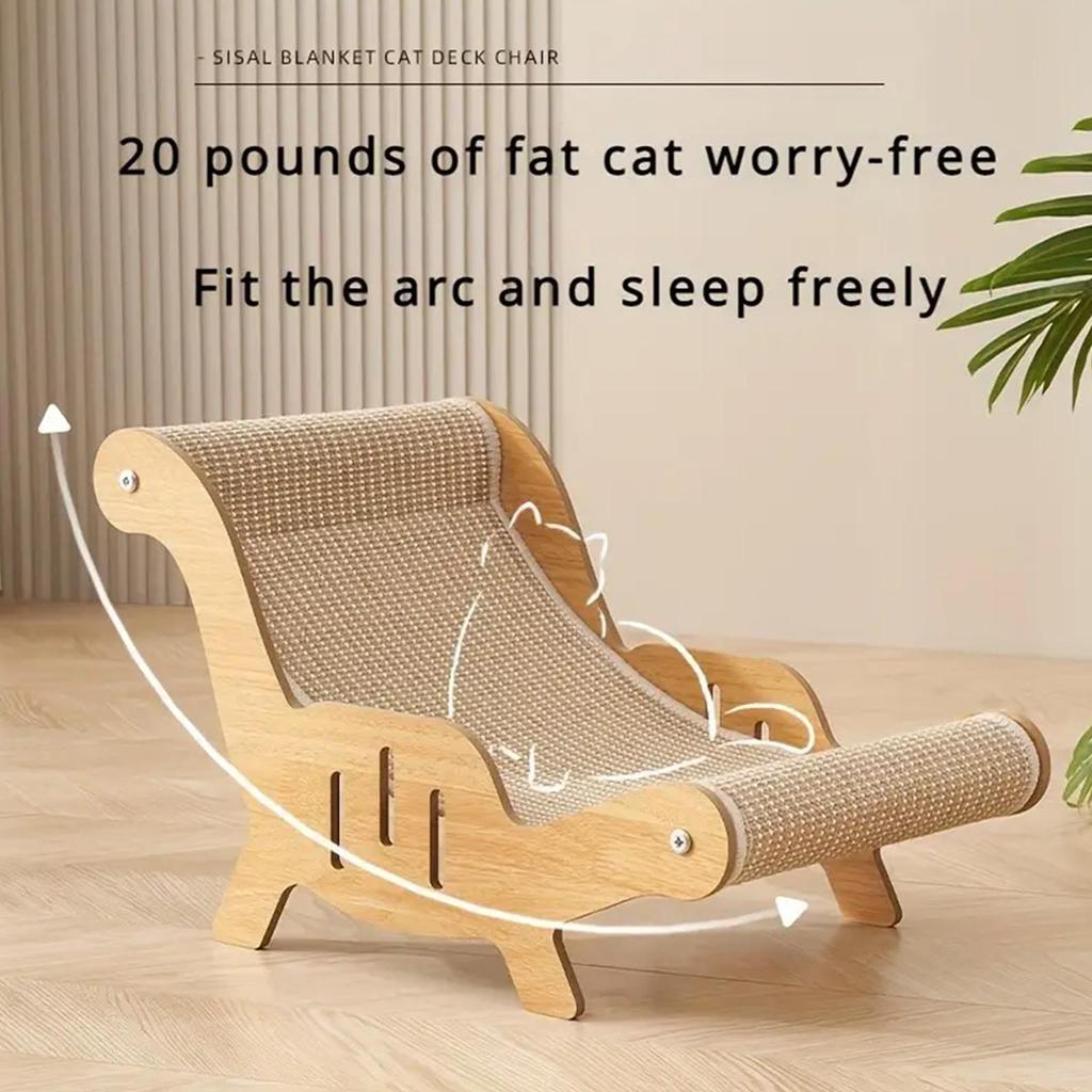 cat lounge chair Kittens Scratching Recliner Sofa scratch-resistant Cat claw board Multi-Functional Sisal cat Scratcher Bed