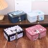 1Pc Lockable Storage Box Desktop Home Use Tinplate Can Money Box For Kids Waterproof Portable Secret Safe Box