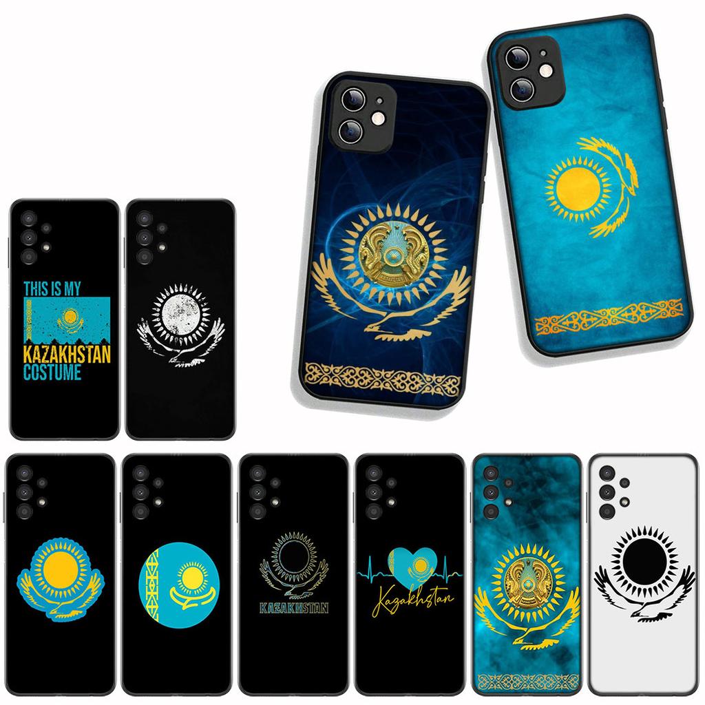 For Apple iPhone 17 16 15 11 Pro XS Max XR 6 7 8 Plus + SE 2020 5 16E Phone Cover Case Kazakhstan Flag