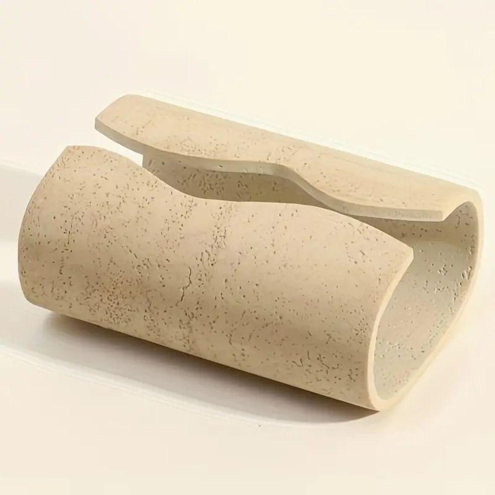 Imitation Cave Stone Design Resin Tissue Box Rectangular Tissue Paper Case Living Room Decoration