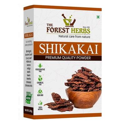THE FOREST HERBS Přírodní péče z přírody 100% čistý prášek Shikakai, Acacia Concinna Vynikající kondicionér na vlasy Prášek Na Vlasy 200g, Všechny, (1 počet)