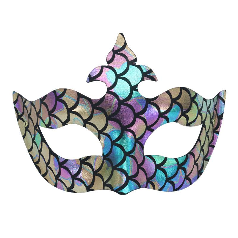 

Party Mask Intricate Prom Costume Mask Mermaid Mask Versatile For Performance Cosplay Masquerade Balls