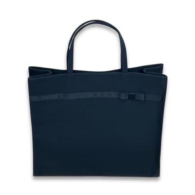 Lien Baby Tote Bag, Perfect for Entrance Exams, Formal, Business, and Other Occasions. Freestanding, Navy Blue. Perfect for Mothers, School Events,