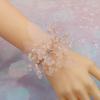 Photo Props Crystal Beads Bracelet Pearl Rhinestone Hand Flower  Wedding Party
