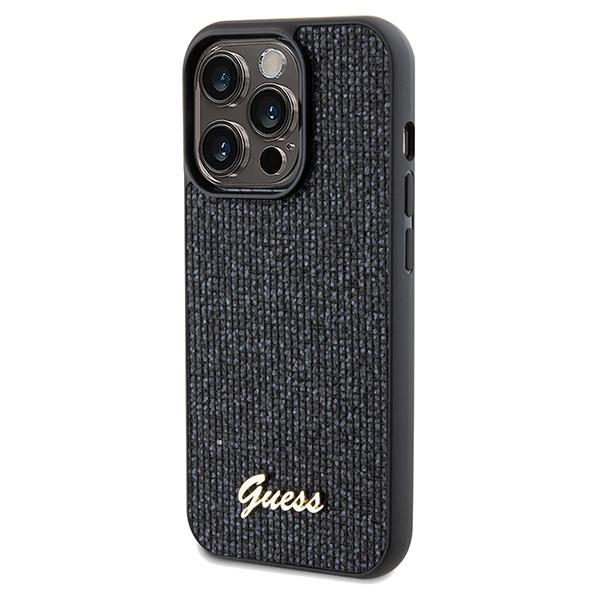 Guess Guhcp14Lpmsdgsk Iphone 14 Pro 6.1Czarny/Black Hardcase Disco Metal Script