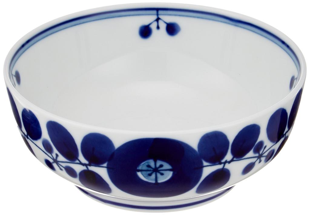 Hakusan Porcelain Bowl, Blue Bloom, Small, Approx. 12.5 X 5cm, Hasami Ware, Made In Japan, Ama-753070
