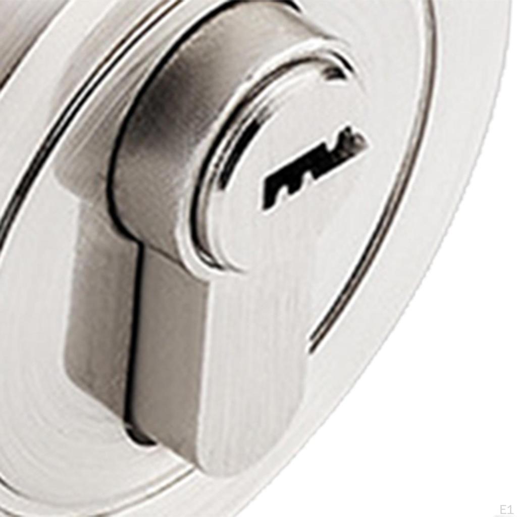 Fechadura Morta Cilíndrica Simples Contemporânea com Chaves para Uso em Escritório e Residencial