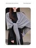 Elegant Knit Scarf Sweater: Women's Korean Style Warm Triangle Shawl for Autumn/Winter