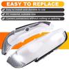 L10A For BMW 5 SERIES E39/520/530 2000-2004 Headlight Cover Shell Headlamp Lens Glass Replacement Car Parts