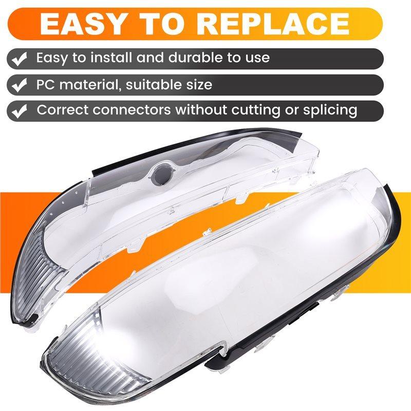 L10A For BMW 5 SERIES E39/520/530 2000-2004 Headlight Cover Shell Headlamp Lens Glass Replacement Car Parts