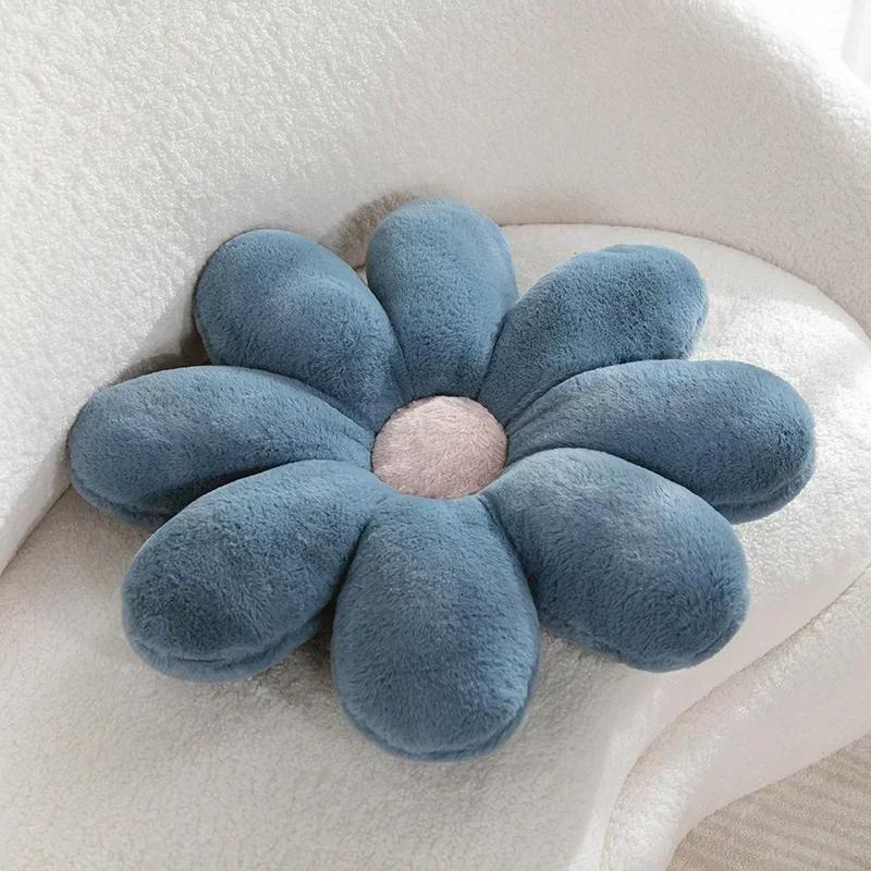 60CM 8-petal Chrysanthemum Pillow Bed Head Flower Petal Shaped Cushion Chair Sofa Cushion Cute Pillow Floor Cushion