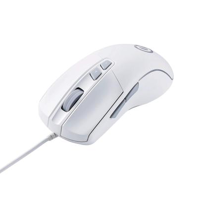 ELECOM Gaming Mouse 5-Button High-Performance Sensor 80 Million Clicks 4-DPI Settings (700-6200) White M-G01URWH