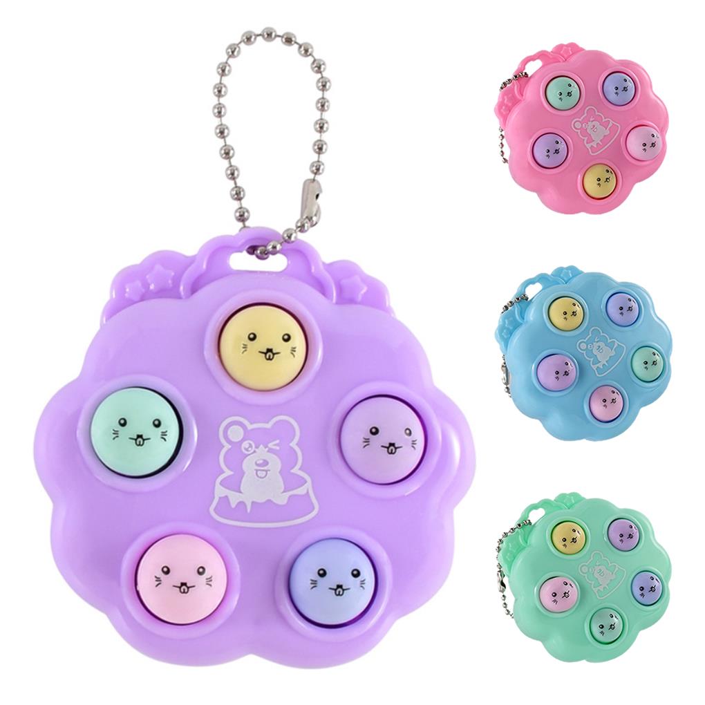 Hamster Decompression Toy Keychain Adults Children Interesting Playing Prop Pressure Reducing Toy Keyholder Keyring Plaything