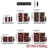 Set Of 2 Flat Printing Curtains Without Rod Halloween Haunted House Easter Holiday Durable Polyester Fabric Curtain