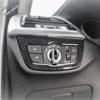 Car Head Lights Lamps Switch Button Panel Decoration Cover Trim For BMW X3 G01 2018 - 2024 ABS Carbon Fiber Accessories Interior