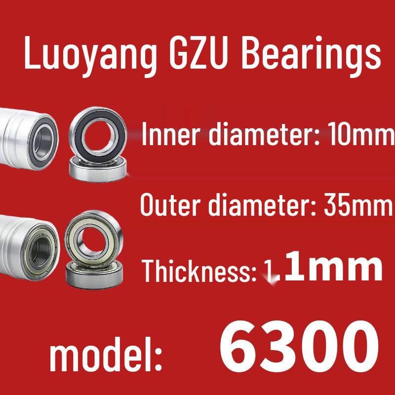 Luoyang Yüksek Kaliteli Dayanıklı Aşınmaya Dayanıklı Derin Kanallı Bilyalı Rulman 6200-6206 Serisi