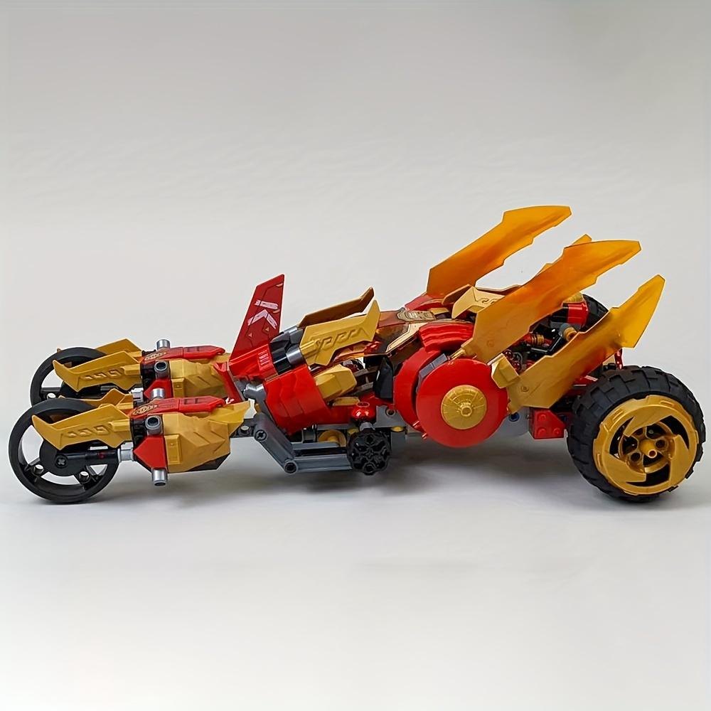 Bausteine Spielzeug Goldener Drachenräuber Auto Modell Baustein Geschenke für Weihnachten Geburtstagsgeschenk