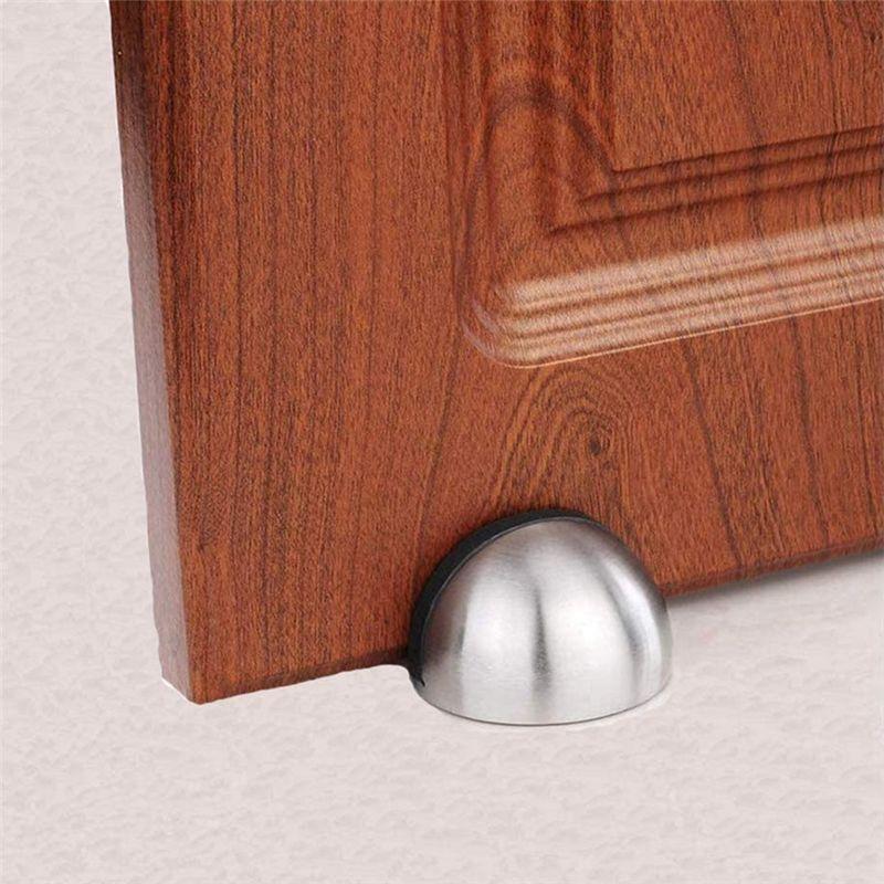 A84E-4 Pack Door Stoppers Door Stop For Hotel Home Snowboard Hanger No Need To Drill Floor Door Stop