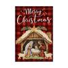 Christmas Day Garden Flag Polyester Double Layer Printed Outdoor Flag Courtyard Decoration Flag