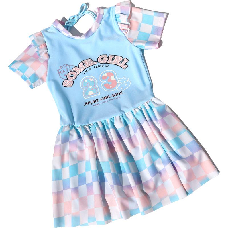 Girls' Sweet Princess One-Piece Swimsuit for Toddlers & Kids - Ideal for Beach & Hot Springs