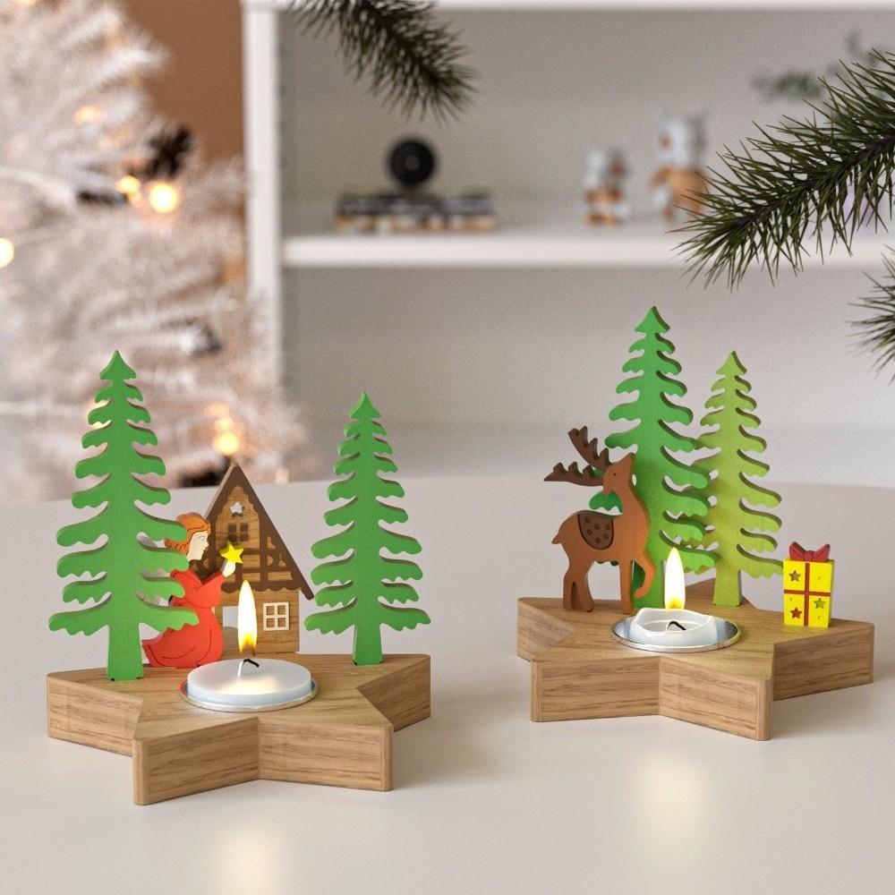 DIY Xmas Ornaments Makimg Candle Holder Mold DIY Craft Molds Holiday Ornaments