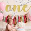 Prince Princess ONE Photo Prop 1st Birthday Party Decor Garlands Hanging Flag Bunting Banner
