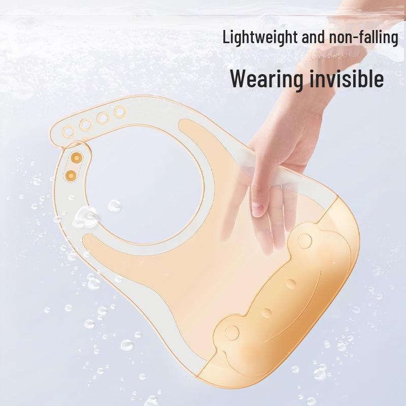 Waterproof Silicone Baby Bib - Portable and Anti-Stain Feeding Pocket