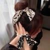 Pearl Hair Band Dalmatian Updo Gold Leaf Hair Scrunchie