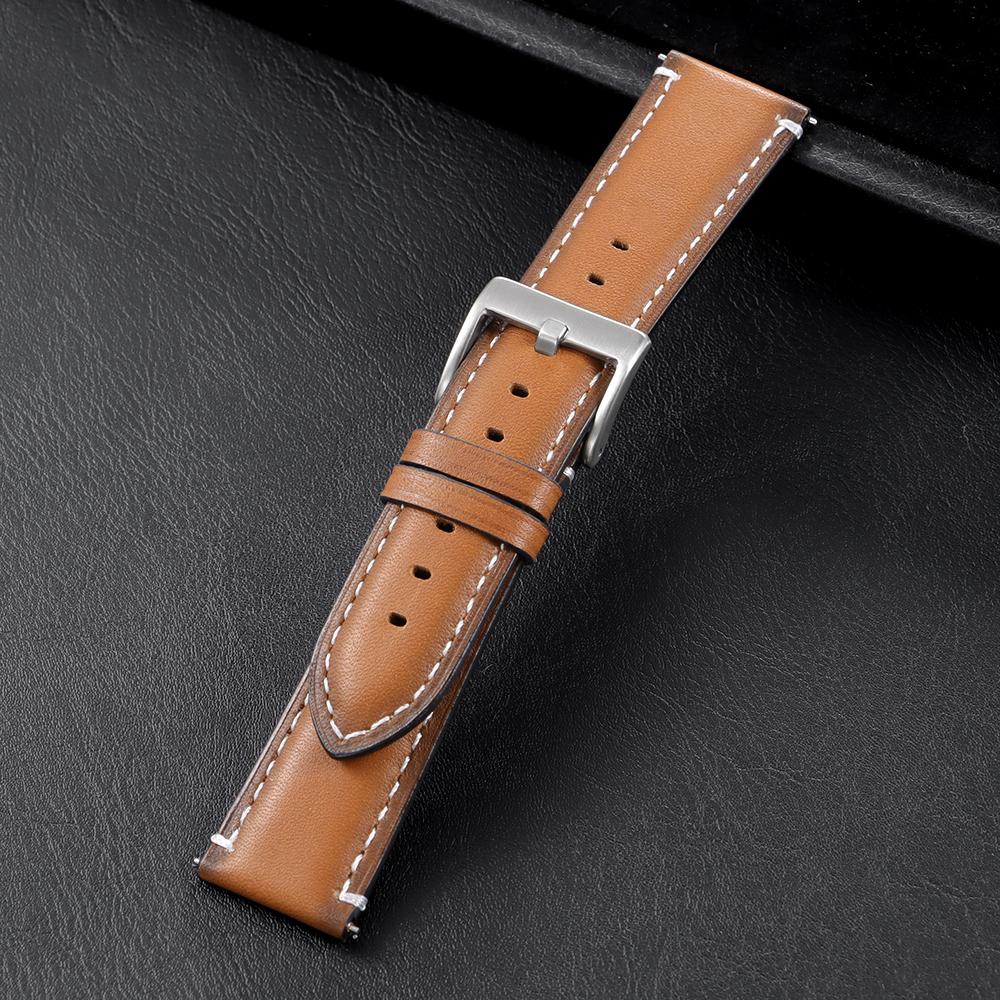20mm 22mm Vintage Oil Wax Cowhide Watch Strap Quick Release Watch Universal Head Layer Calfskin Watchband Accessories Pin Buckle